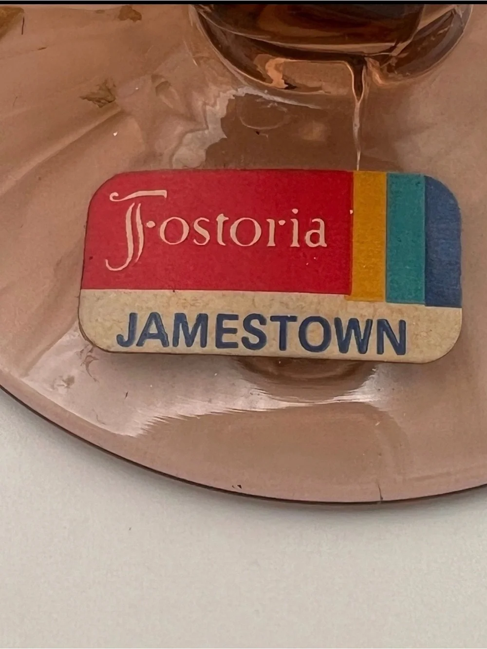 Fostoria brown water/wine glasses set of 4 , Jamestown brown